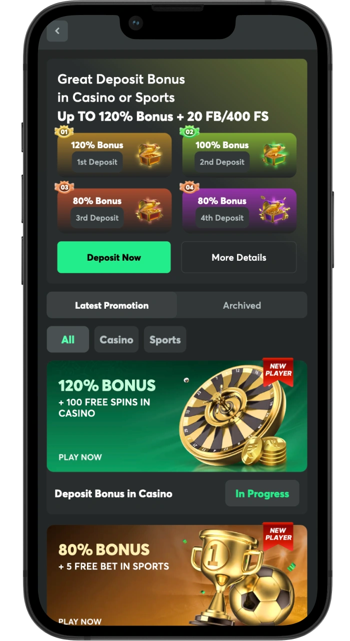 BC Game bonuses page