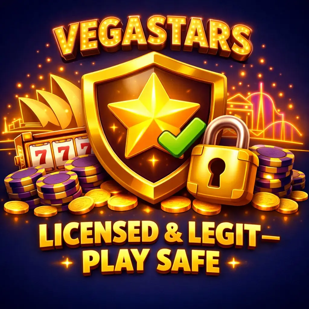 VegaStars licensed safe legit online casino Australia and New Zealand