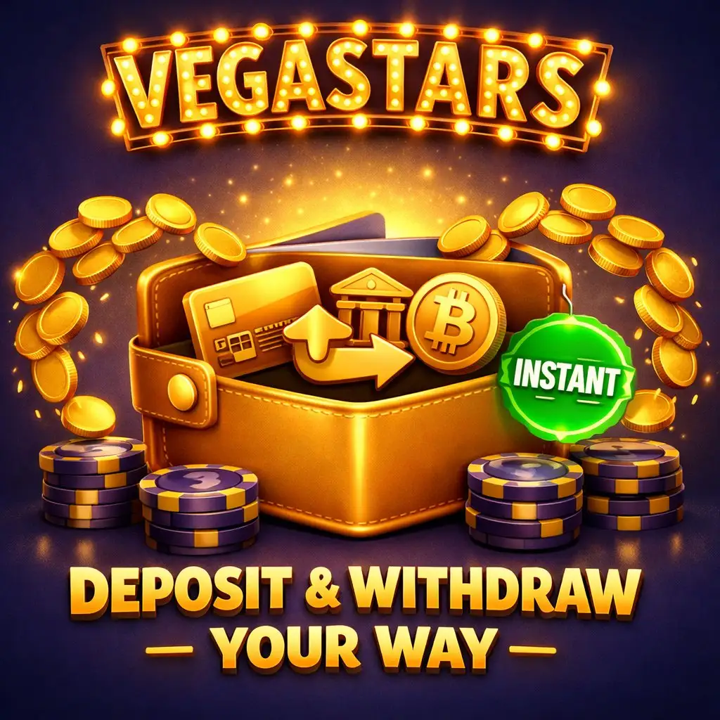 VegaStars deposit methods credit card bank transfer crypto