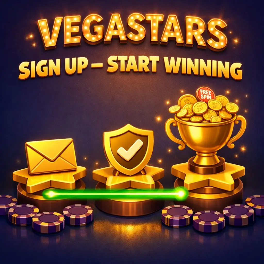 VegaStars sign up registration quick easy create account